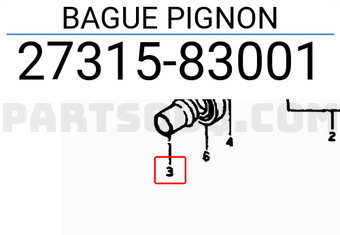Suzuki 2731583001 BAGUE PIGNON