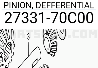 Suzuki 2733170C00 PINION, DEFFERENTIAL