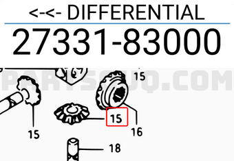 Suzuki 2733183000 <-<- DIFFERENTIAL