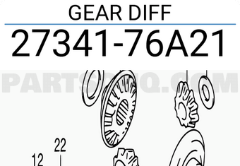 Suzuki 2734176A21 GEAR DIFF