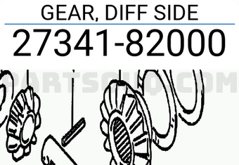 Suzuki 2734182000 GEAR, DIFF SIDE