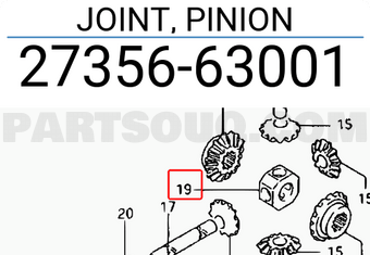 Suzuki 2735663001 JOINT, PINION
