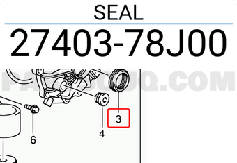 Suzuki 2740378J00 SEAL