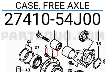 Suzuki 2741054J00 CASE, FREE AXLE