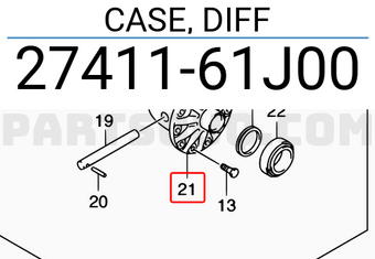 Suzuki 2741161J00 CASE, DIFF