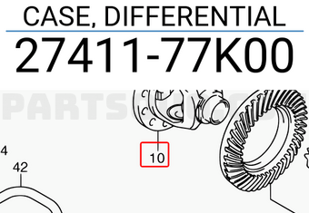 Suzuki 2741177K00 CASE, DIFFERENTIAL