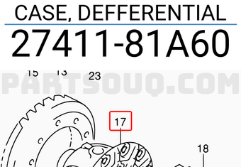 Suzuki 2741181A60 CASE, DEFFERENTIAL
