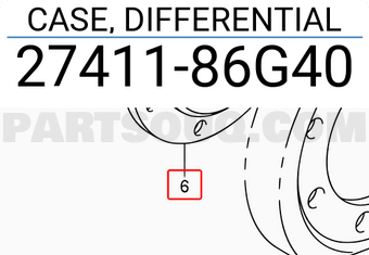 Suzuki 2741186G40 CASE, DIFFERENTIAL