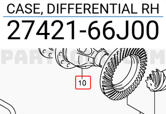 Suzuki 2742166J00 CASE, DIFFERENTIAL RH