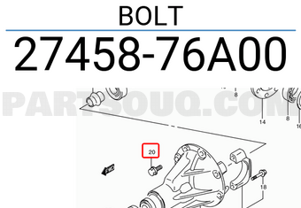 Suzuki 2745876A00 BOLT