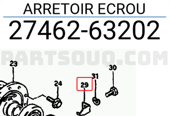 Suzuki 2746263202 ARRETOIR ECROU