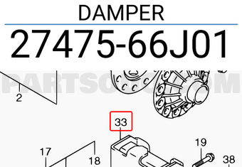Suzuki 2747566J01 DAMPER