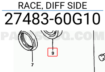 Suzuki 2748360G10 RACE, DIFF SIDE