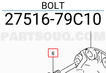Suzuki 2751679C10 BOLT