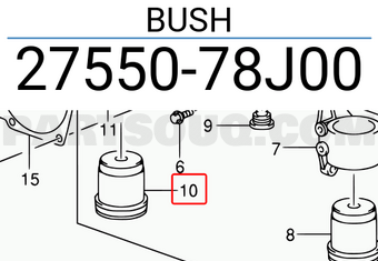 Suzuki 2755078J00 BUSH