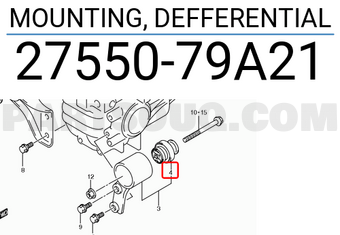 Suzuki 2755079A21 MOUNTING, DEFFERENTIAL