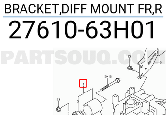Suzuki 2761063H01 BRACKET,DIFF MOUNT FR,R