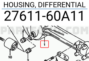 Suzuki 2761160A11 HOUSING, DIFFERENTIAL