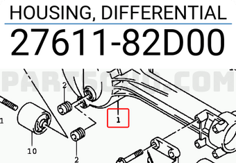 Suzuki 2761182D00 HOUSING, DIFFERENTIAL