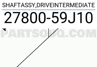 Suzuki 2780059J10 SHAFTASSY,DRIVEINTERMEDIATE