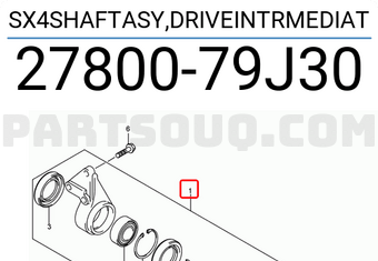 Suzuki 2780079J30 SX4SHAFTASY,DRIVEINTRMEDIAT