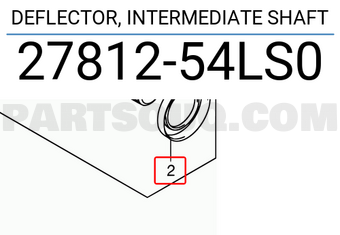 Suzuki 2781254LS0 DEFLECTOR, INTERMEDIATE SHAFT