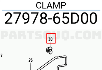 Suzuki 2797865D00 CLAMP