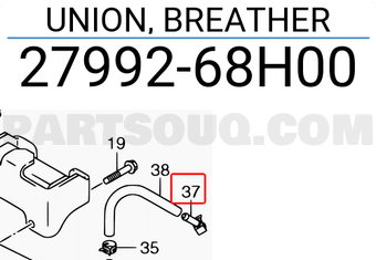 Suzuki 2799268H00 UNION, BREATHER