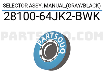 Suzuki 2810064JK2BWK SELECTOR ASSY, MANUAL,(GRAY/BLACK)