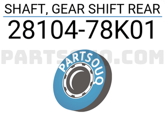 Suzuki 2810478K01 SHAFT, GEAR SHIFT REAR