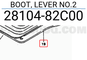 Suzuki 2810482C00 BOOT, LEVER NO.2