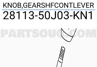 Suzuki 2811350J03KN1 KNOB,GEARSHFCONTLEVER