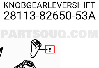 Suzuki 281138265053A KNOBGEARLEVERSHIFT