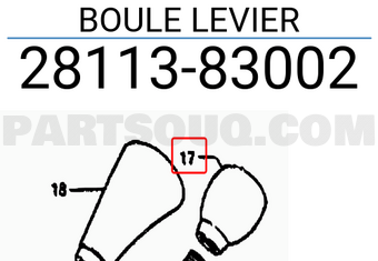 Suzuki 2811383002 BOULE LEVIER