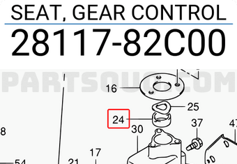 Suzuki 2811782C00 SEAT, GEAR CONTROL
