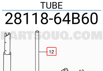 Suzuki 2811864B60 TUBE