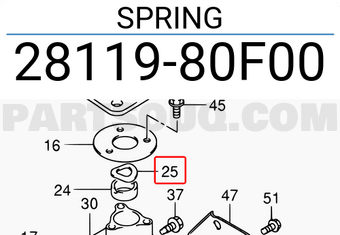 Suzuki 2811980F00 SPRING