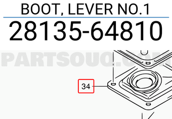 Suzuki 2813564810 BOOT, LEVER NO.1
