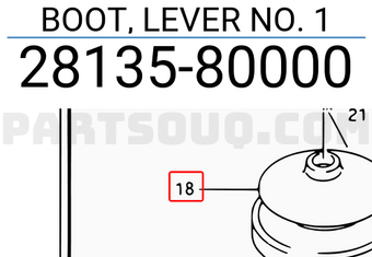 Suzuki 2813580000 BOOT, LEVER NO. 1
