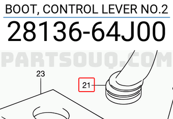 Suzuki 2813664J00 BOOT, CONTROL LEVER NO.2