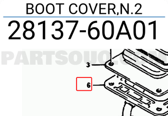 Suzuki 2813760A01 BOOT COVER,N.2