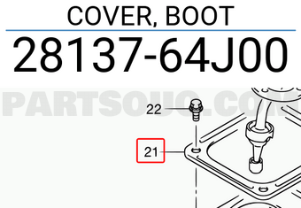 Suzuki 2813764J00 COVER, BOOT