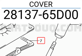 Suzuki 2813765D00 COVER
