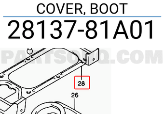 Suzuki 2813781A01 COVER, BOOT