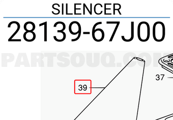 Suzuki 2813967J00 SILENCER