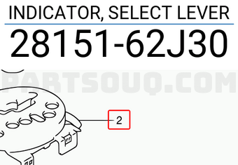 Suzuki 2815162J30 INDICATOR, SELECT LEVER