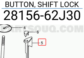 Suzuki 2815662J30 BUTTON, SHIFT LOCK