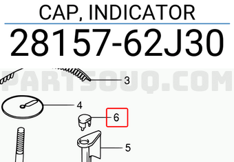 Suzuki 2815762J30 CAP, INDICATOR