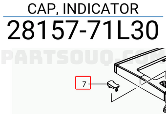 Suzuki 2815771L30 CAP, INDICATOR