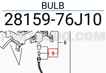 Suzuki 2815976J10 BULB